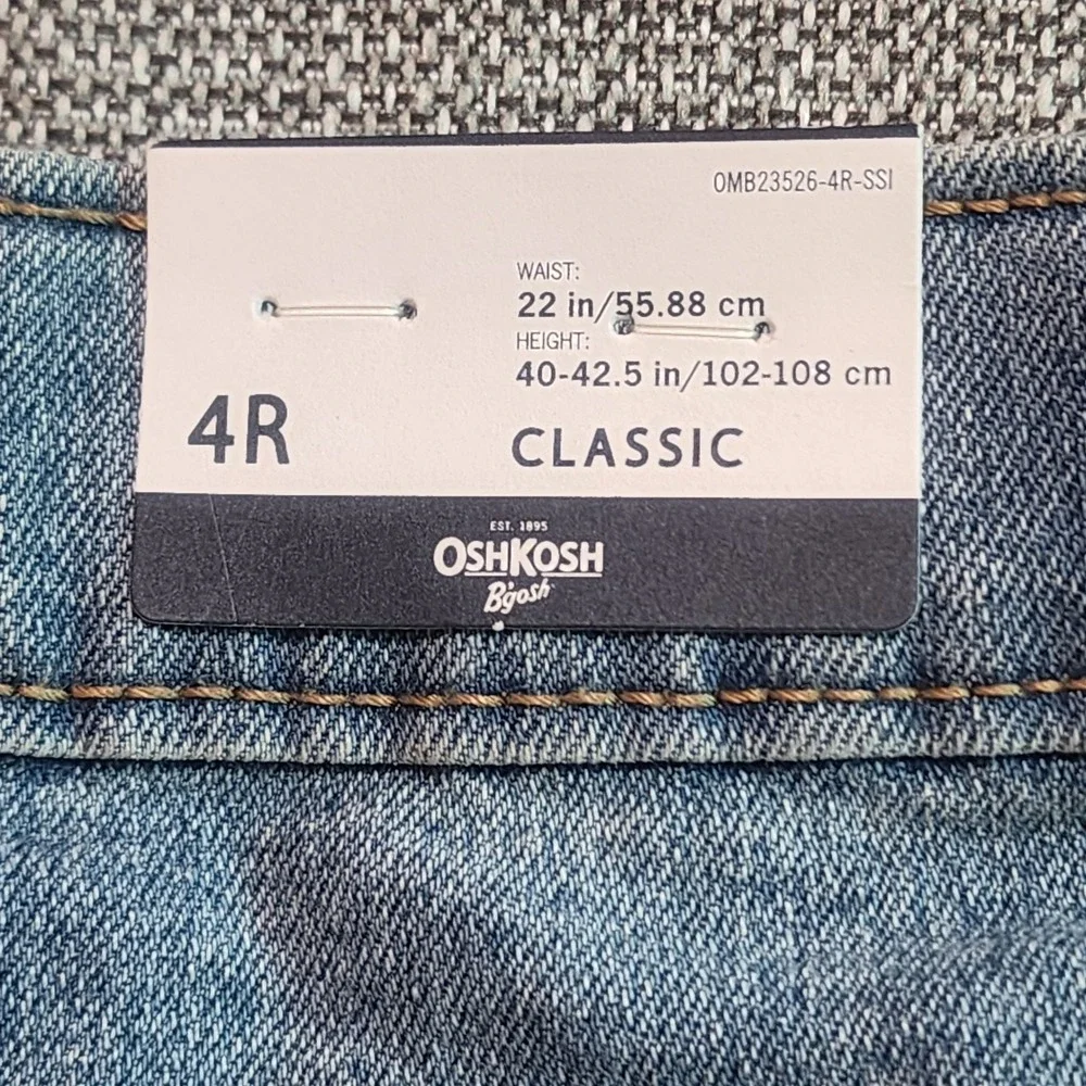 OshKosh B'gosh Classic Jeans Kids 4R Blue Denim Straight Leg Unisex